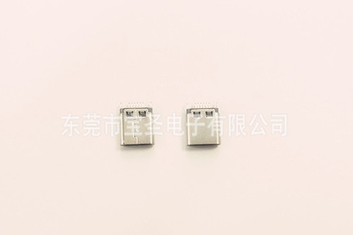 USB-TYPE C母座 3.1 夾板式16P